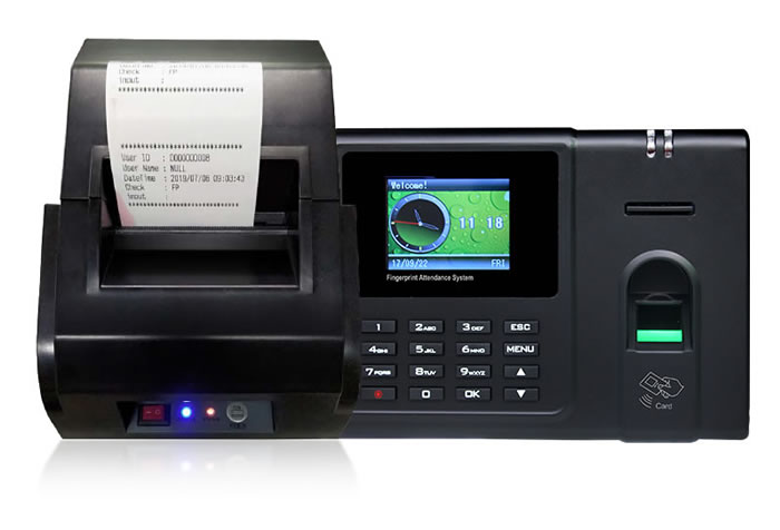 Printer Fingerprint reader access control